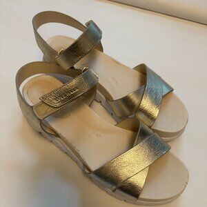 Cole Hahn Ladies Golden Sandals